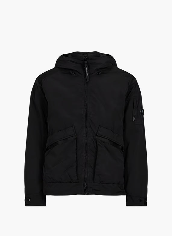 C.P. Company Heavy Chrome-R Padded Goggle Jacket in Black