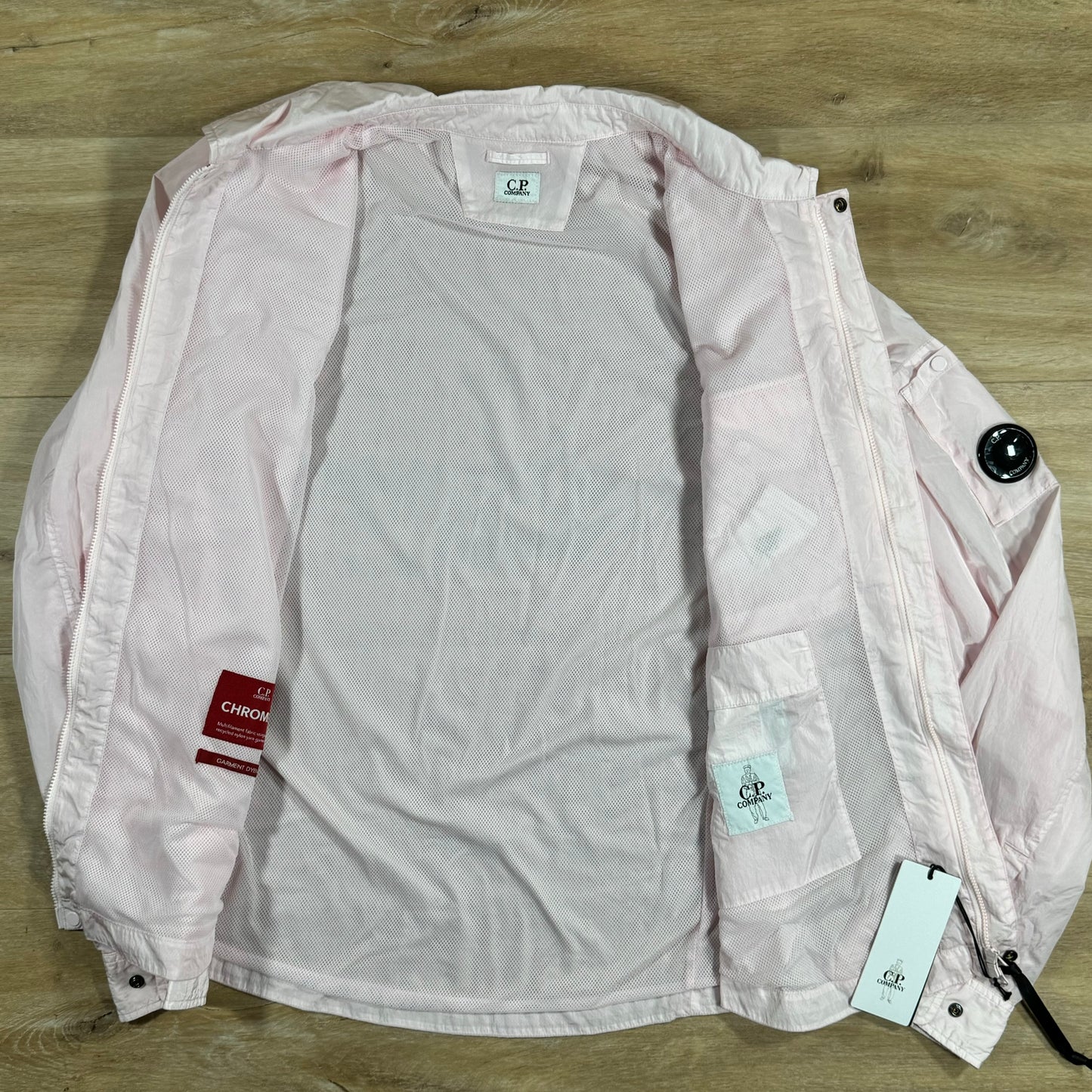 C.P. Company Chrome Lens Overshirt in Heavenly Pink