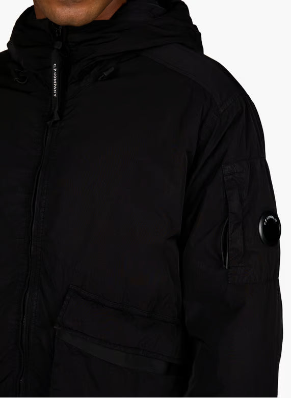 C.P. Company Heavy Chrome-R Padded Goggle Jacket in Black