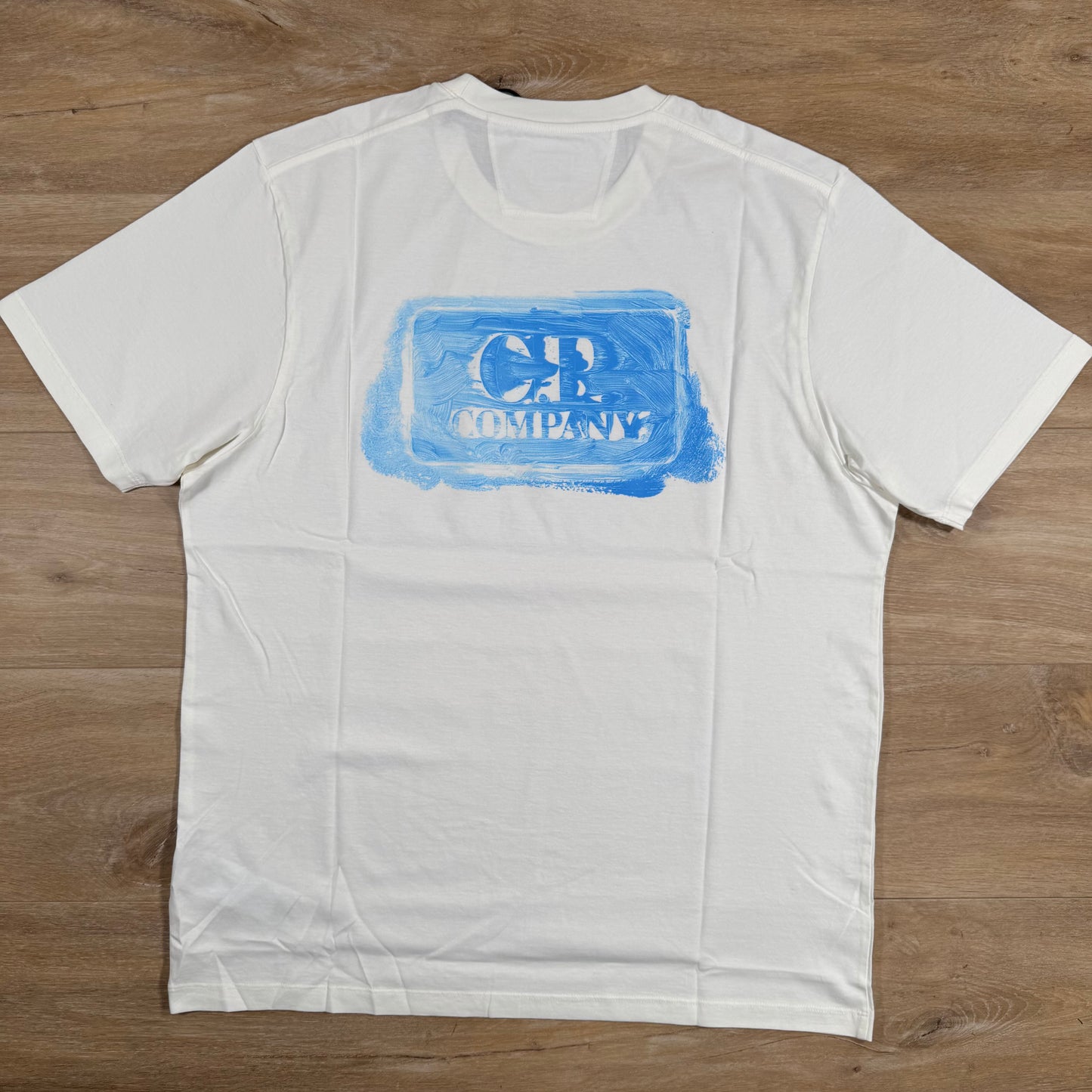 C.P. Company Graphic Logo T-Shirt in Gauze White