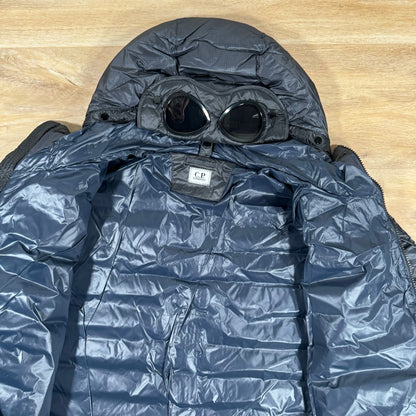 C.P. Company D.D. Shell Goggle Down Jacket in Navy