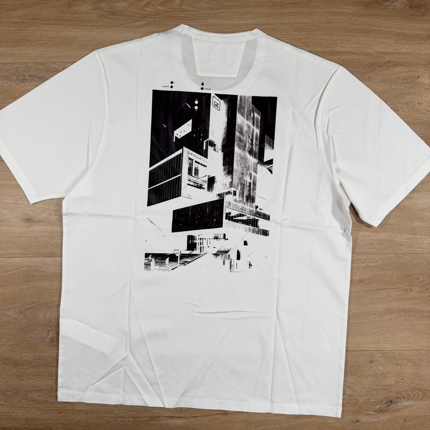 C.P. Company Metropolis Series Mercerized Jersey Graphic T-Shirt in White