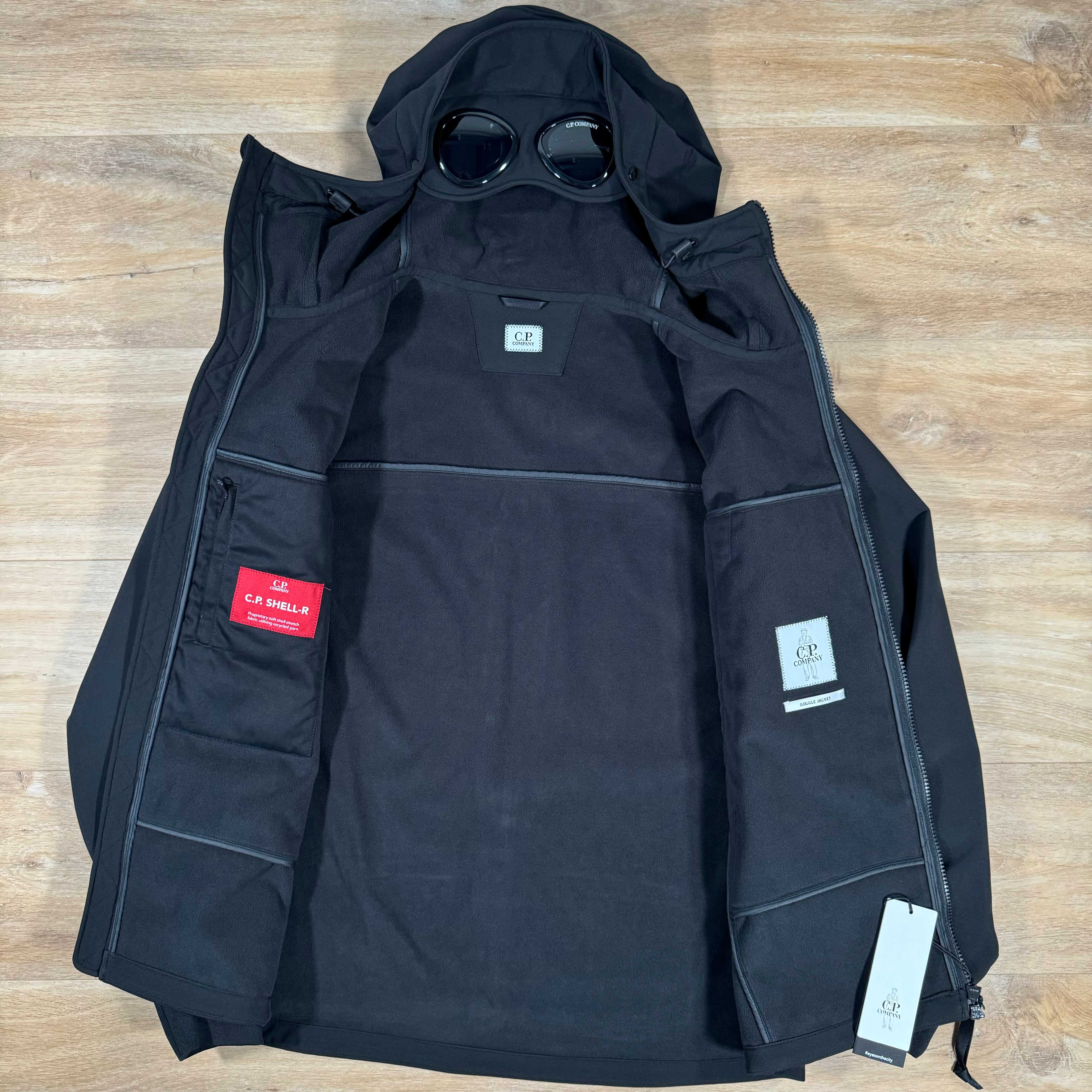 C.P. Company Shell-R Goggle Jacket in Black – Label Menswear