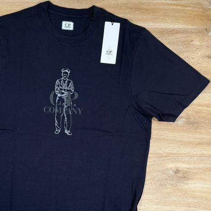 C.P. Company British Sailor T-Shirt in Navy