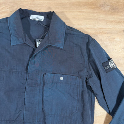 Stone Island Naslan-TC Corrosion Treatment Overshirt in Black