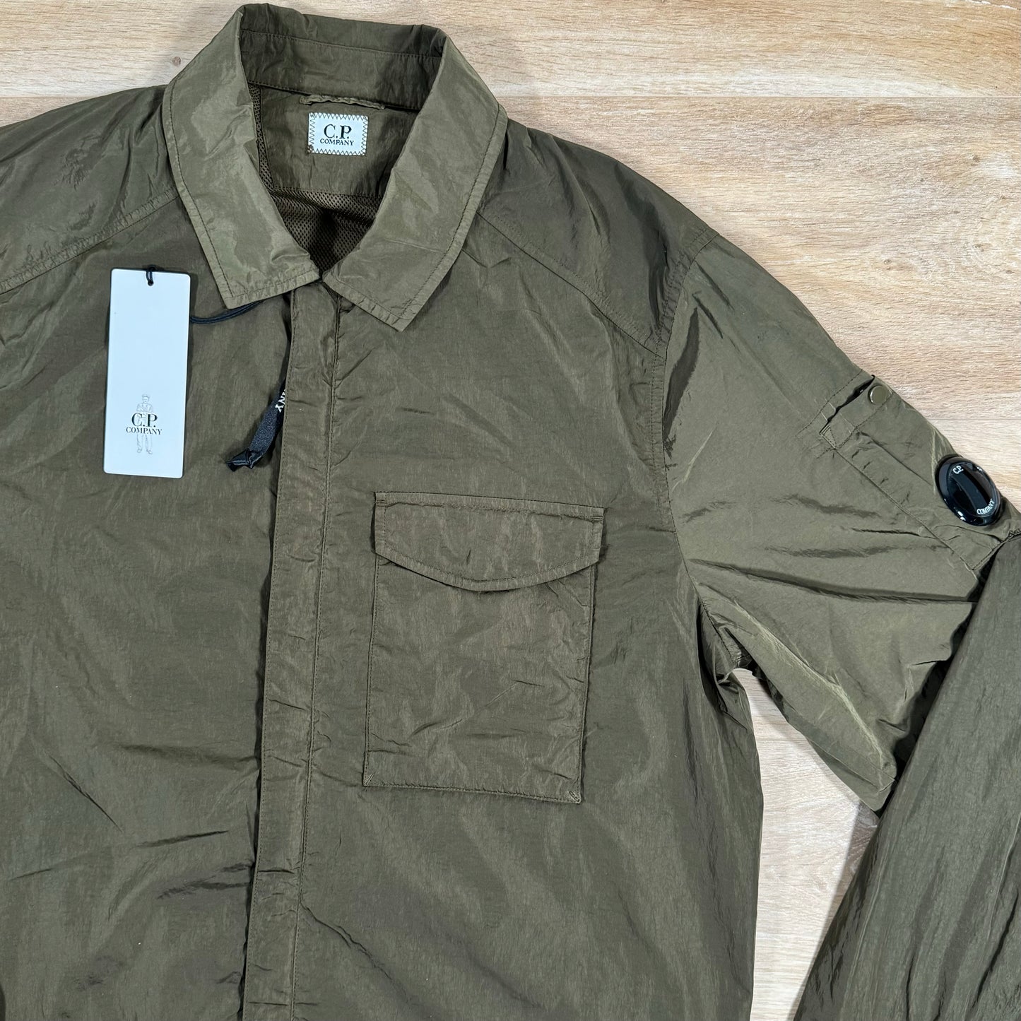 C.P. Company Chrome Lens Overshirt in Ivy Green