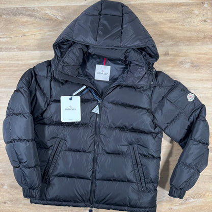 Moncler Maya Matte Short Down Jacket in Black