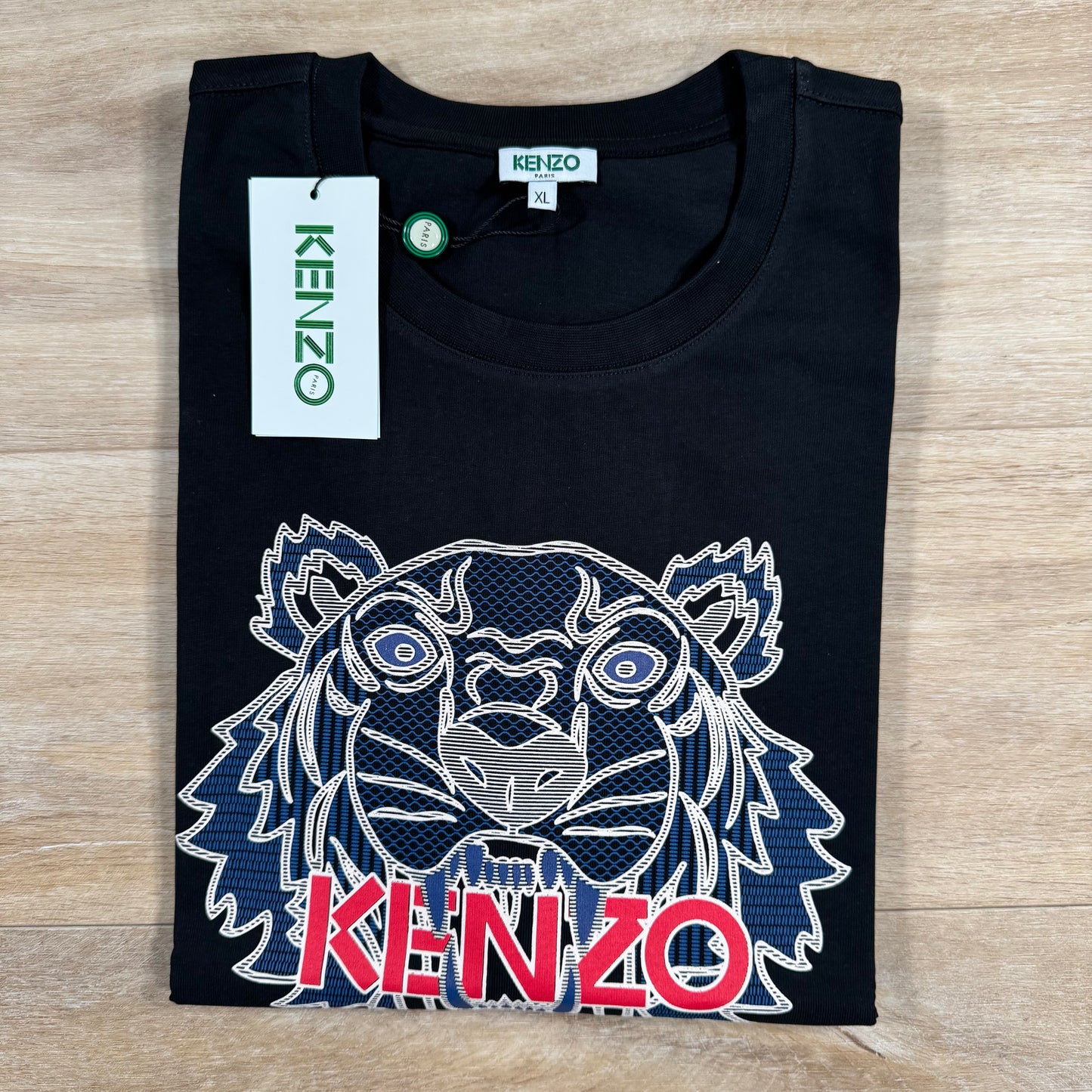 Kenzo Tiger Print T-Shirt in Black