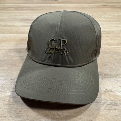 C.P. Company Chrome-R Logo Cap in Ivy Green