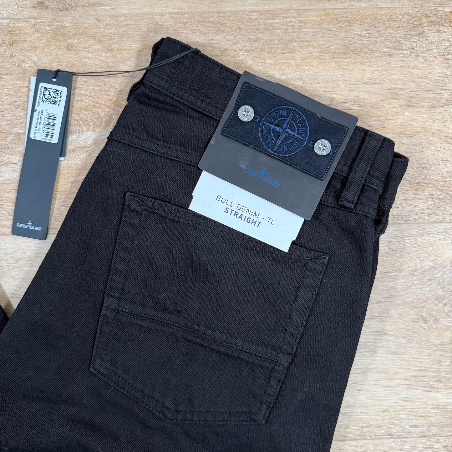 Stone Island Bull Denim-TC Black Jeans - Straight