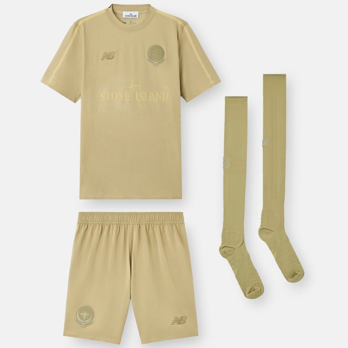 Stone Island x New Balance Football Kit in Beige