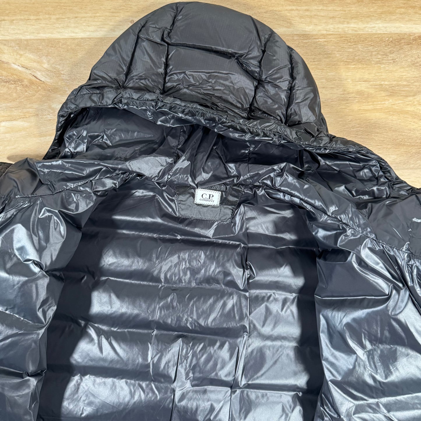 C.P. Company D.D. Shell Lens Down Jacket in Black