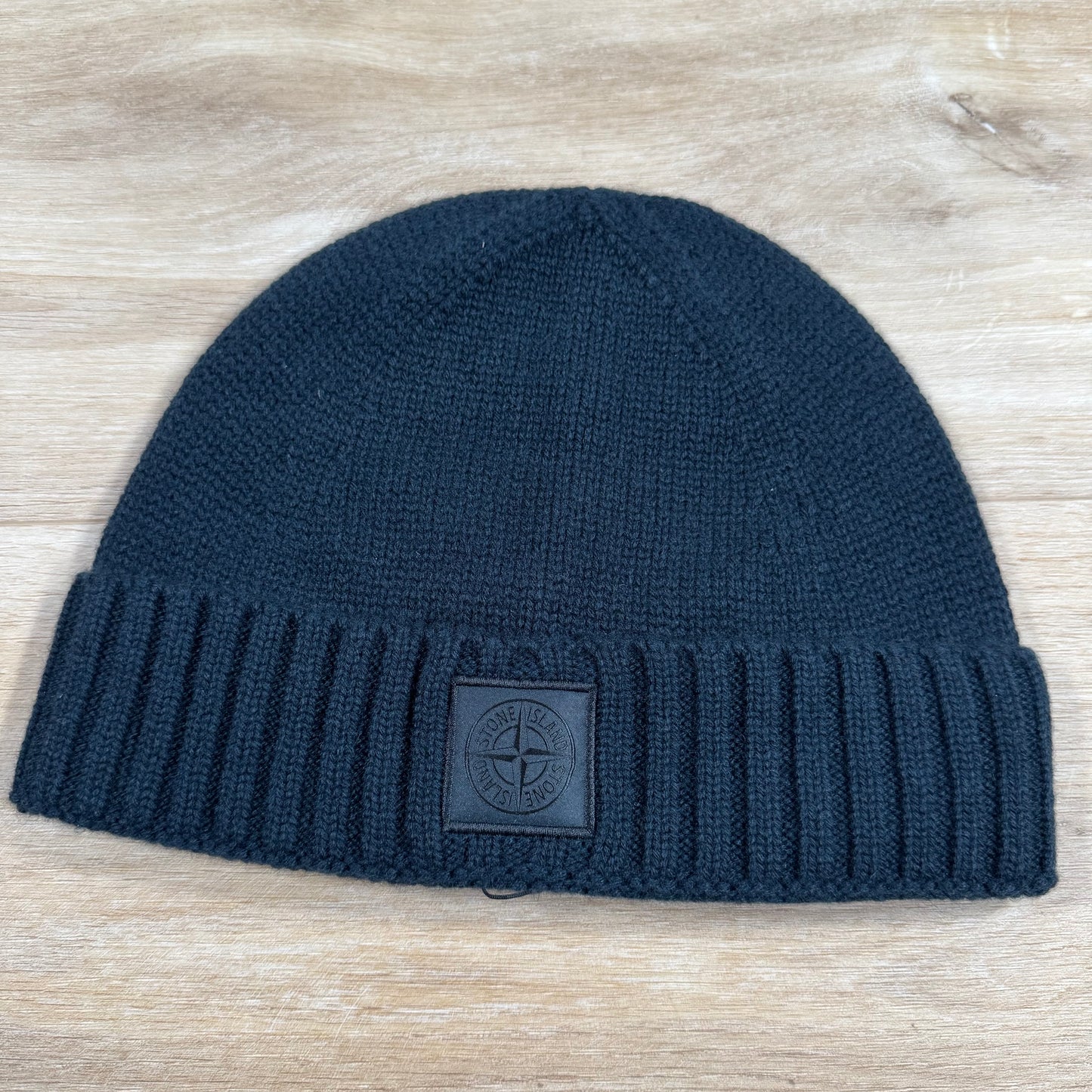 Stone Island Ghost Cashmere Beanie in Navy
