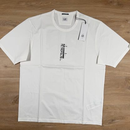 C.P. Company Metropolis Series Mercerized Jersey Graphic T-Shirt in White
