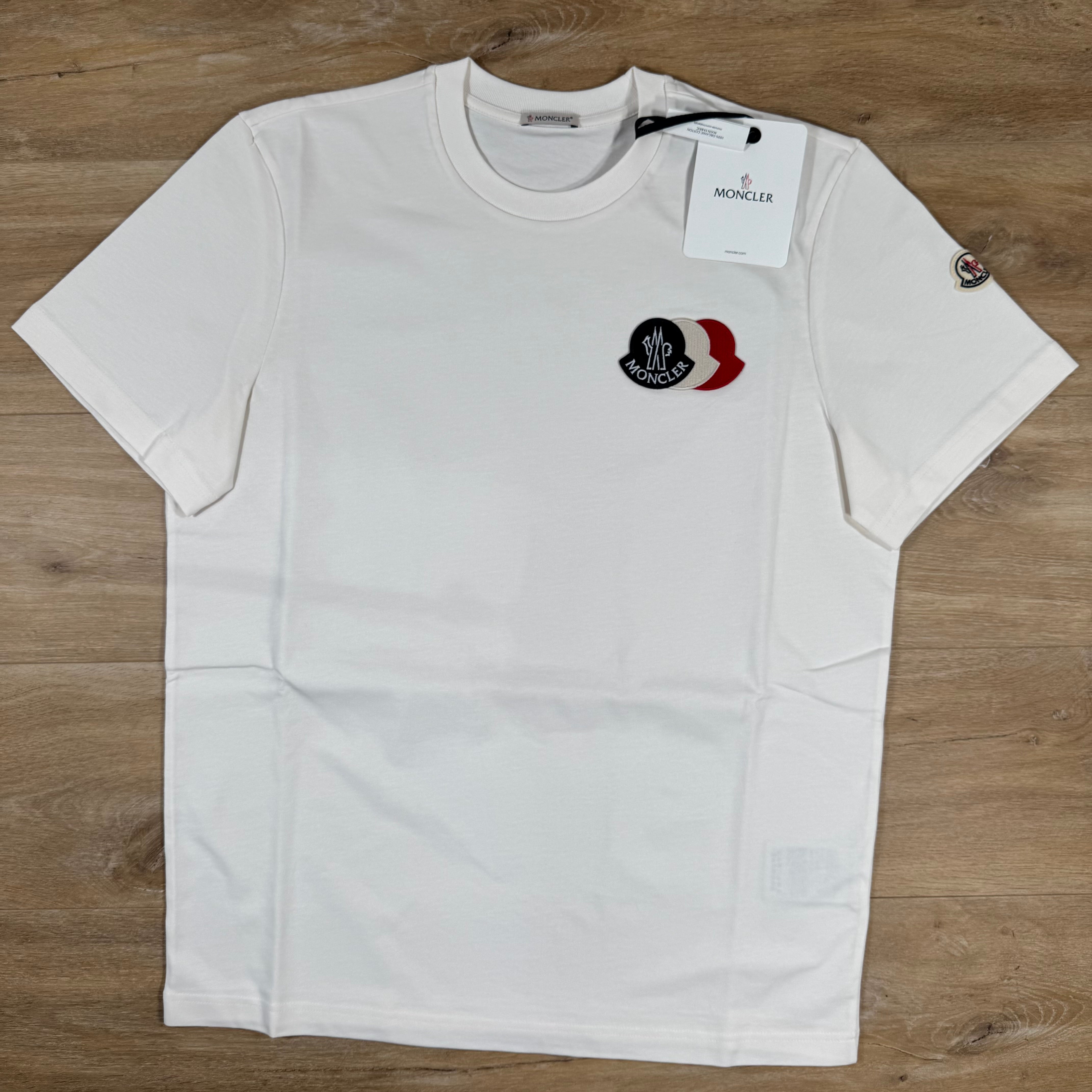 MONCLER ロゴ Tシャツ 12/18サイズ ホワイト Moncler White Logo T-Shirt - Moncler - Men | WE IN STYLE