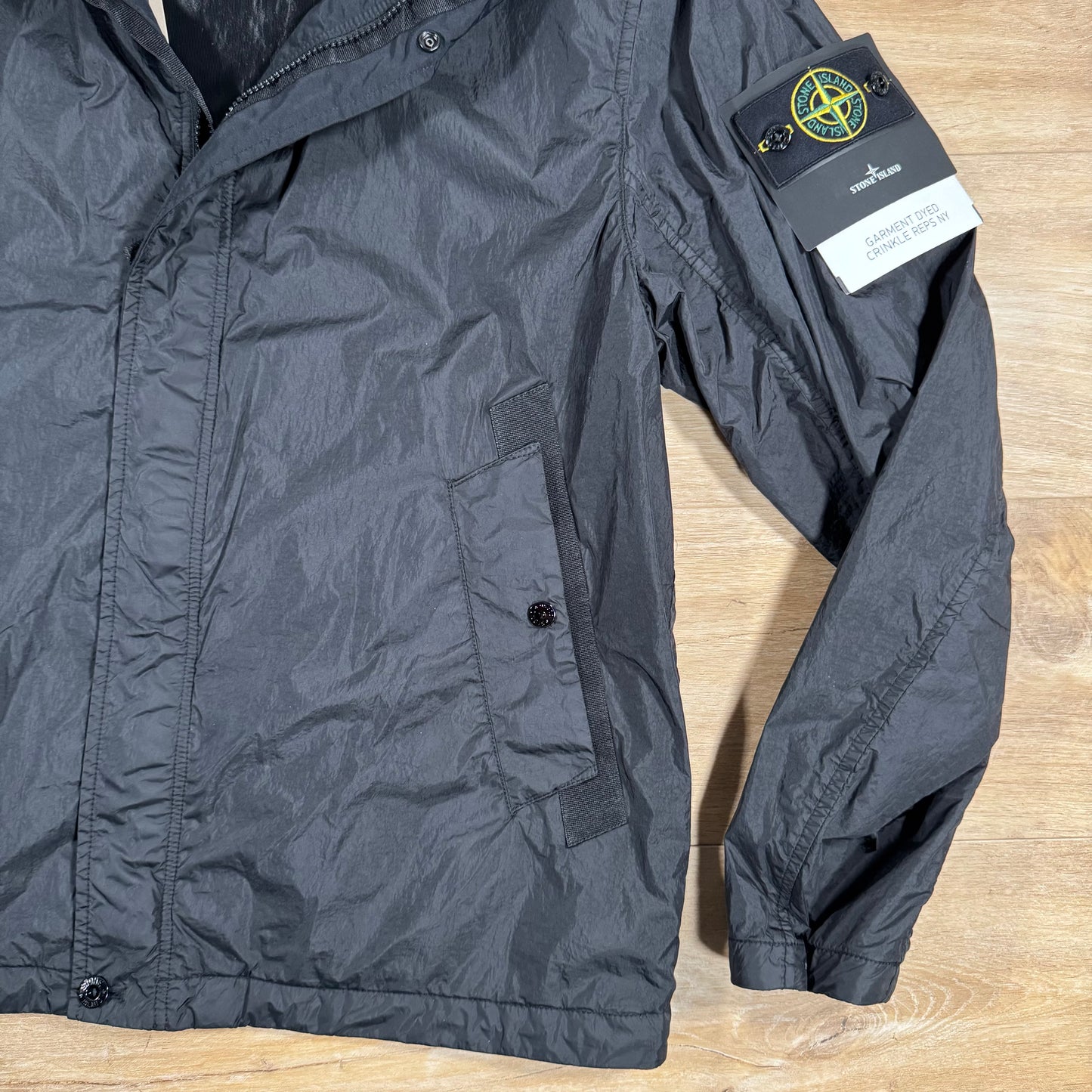 Stone Island Crinkle Reps R-NY Jacket in Black