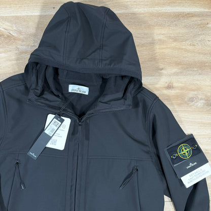 Stone Island Soft Shell-R Jacket in Black