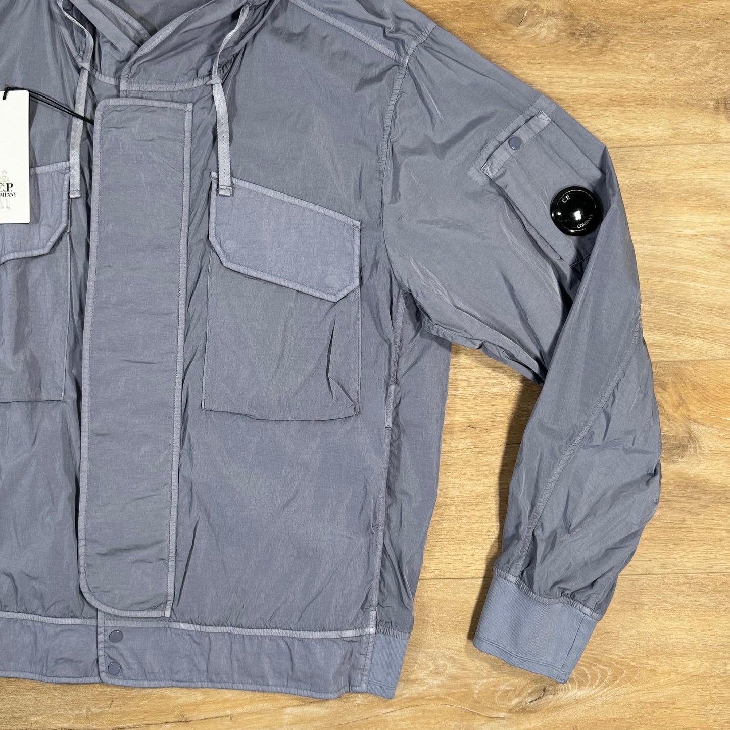 C.P. Company Chrome-R Hooded Lens Jacket in Lavender Violet