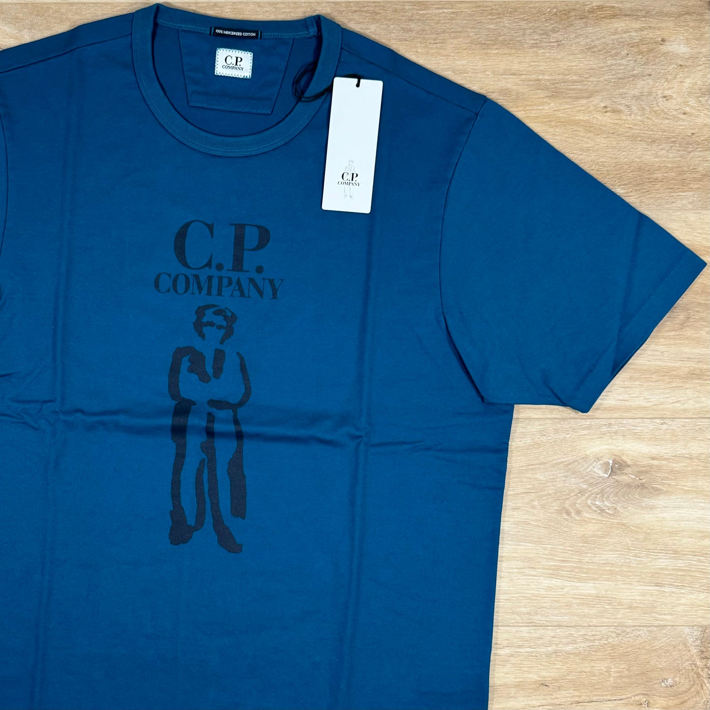 C.P. Company Mercerised British Sailor T-Shirt in Ink Blue