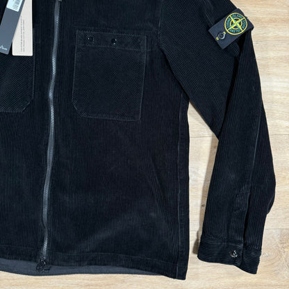 Stone Island Corduroy Overshirt in Black