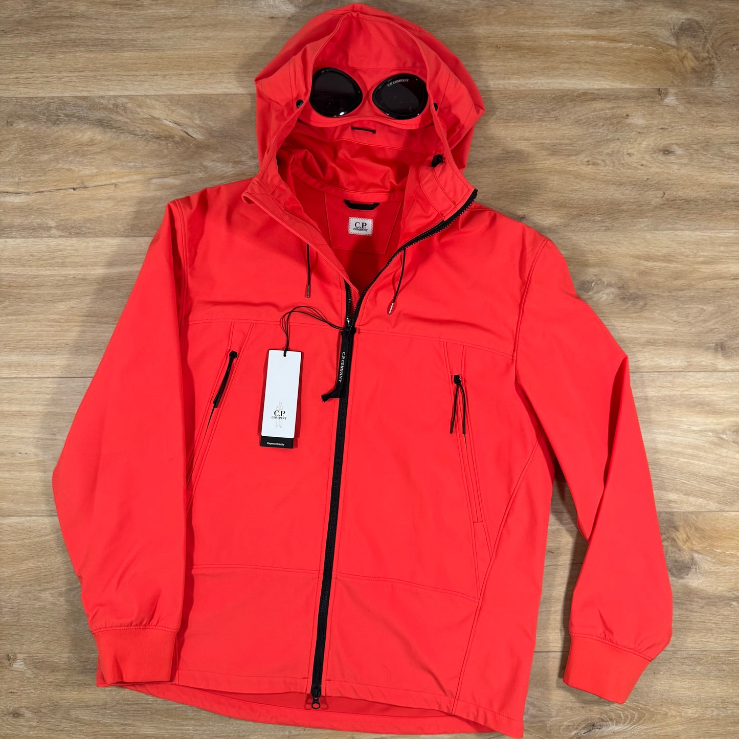 C.P. Company Shell-R Goggle Jacket in Poinciana Orange