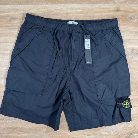 Stone Island Stretch Tela Bermuda Shorts in Navy