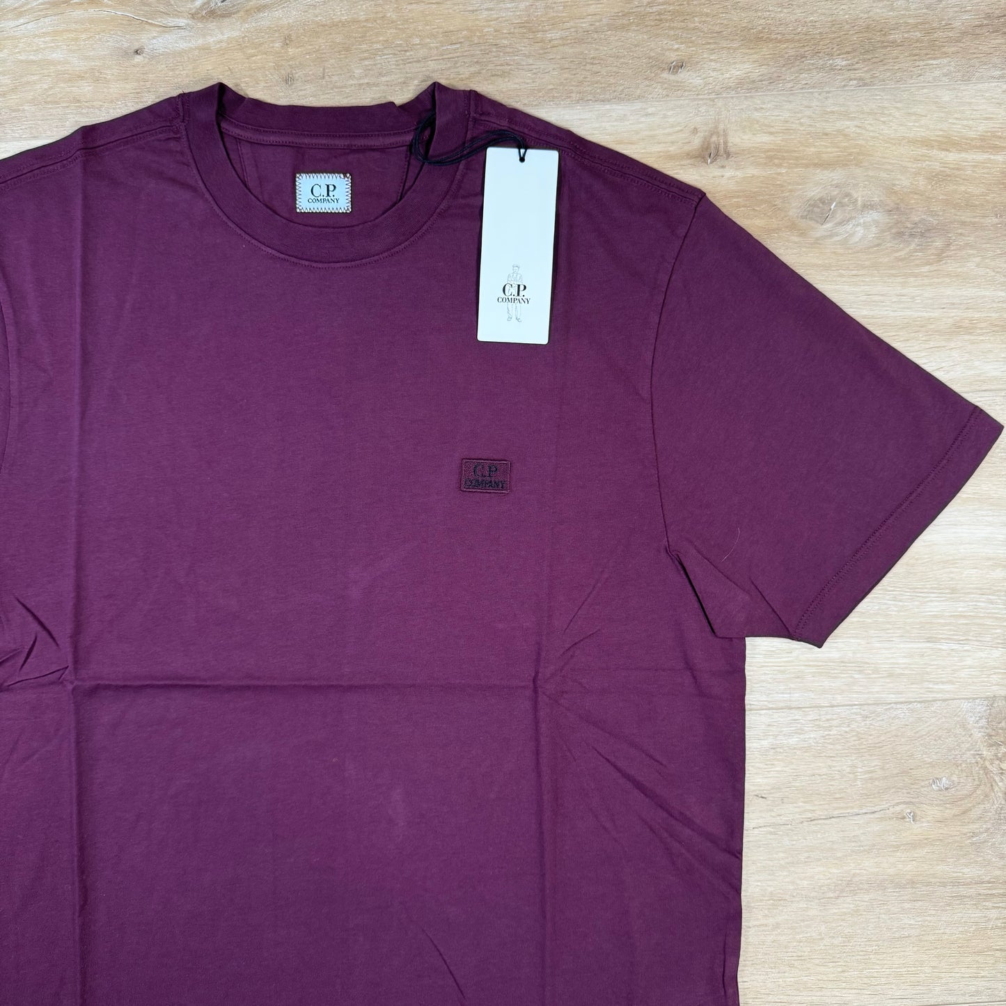 C.P. Company Logo Patch T-Shirt in Potent Purple