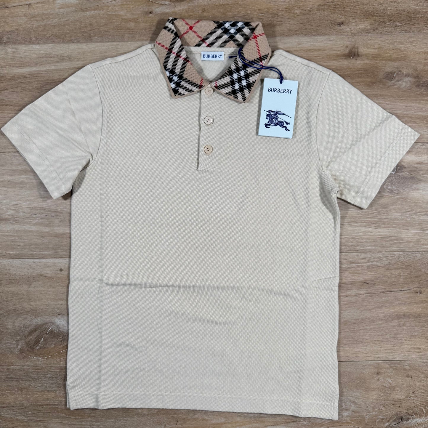 Burberry Cotton Polo Shirt in Nutmeg