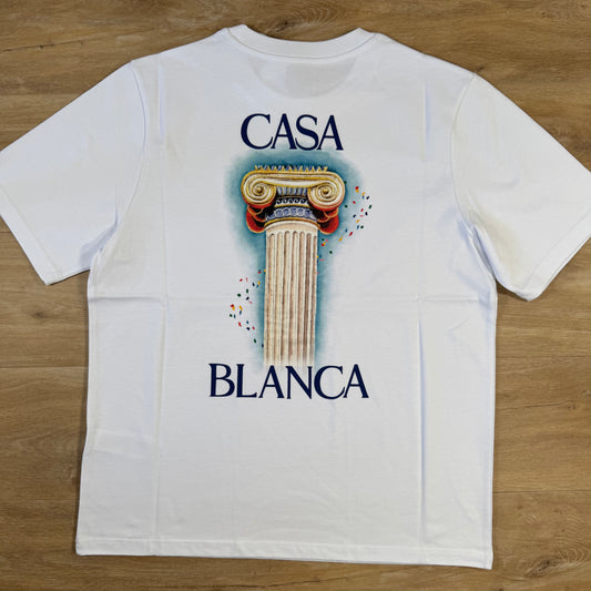 Casablanca La Colomne T-Shirt in White