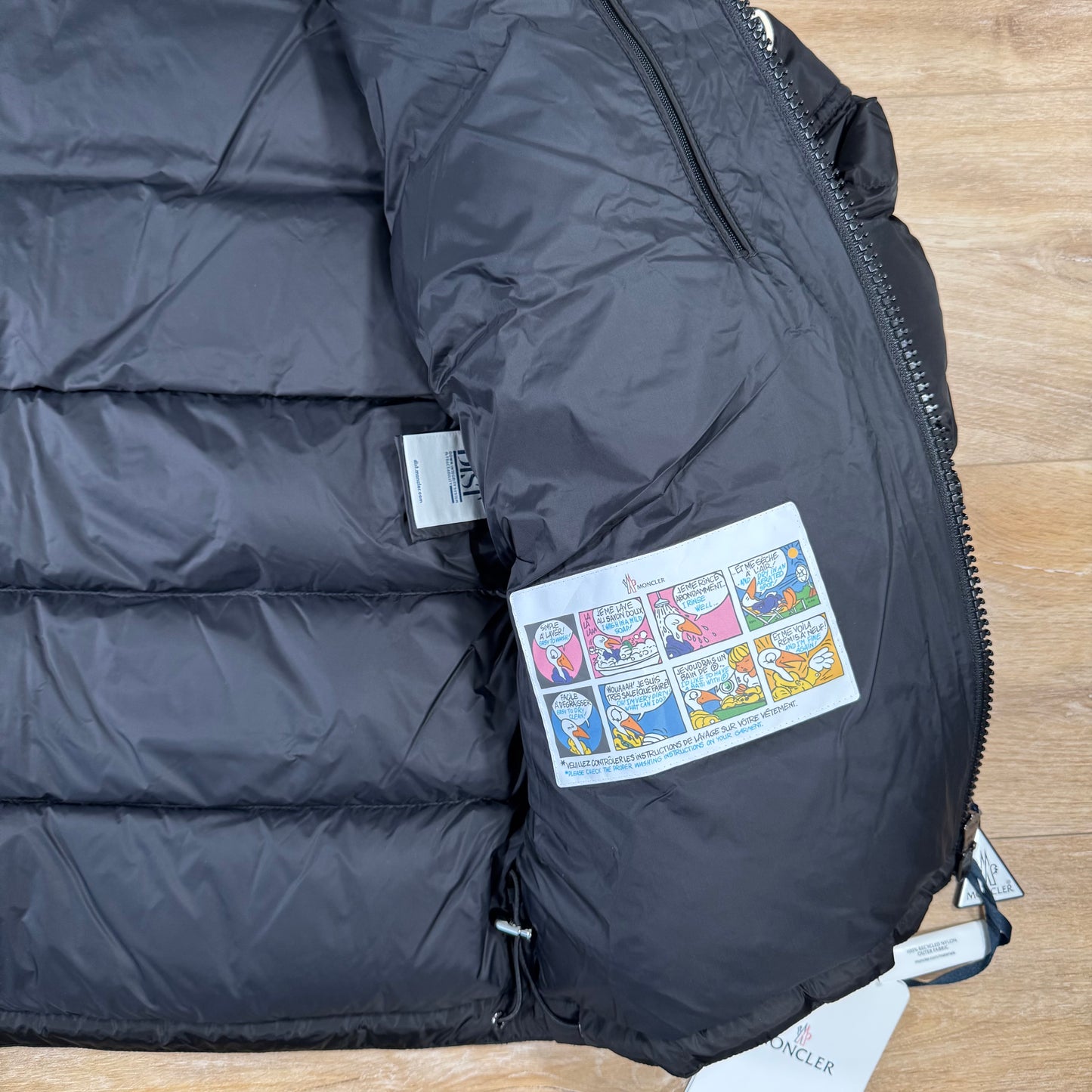Moncler Maya Matte Short Down Jacket in Black