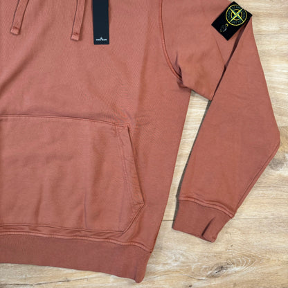 Stone Island Pullover Hoodie in Rust