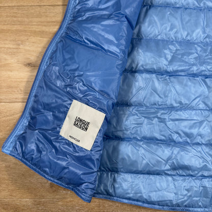 Moncler Gui Packable Down Gilet in Light Blue