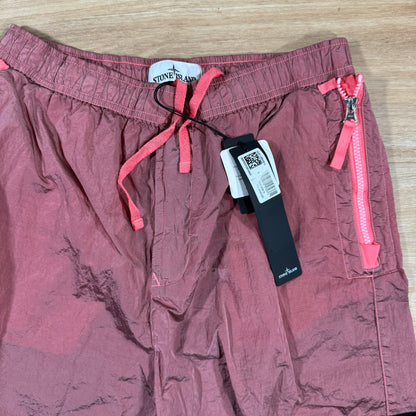 Stone Island Nylon Metal Bermuda Shorts in Pink