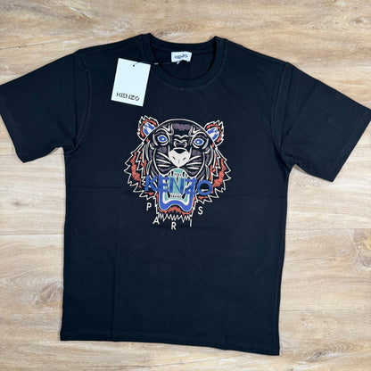 Kenzo Tiger Print T-Shirt in Black
