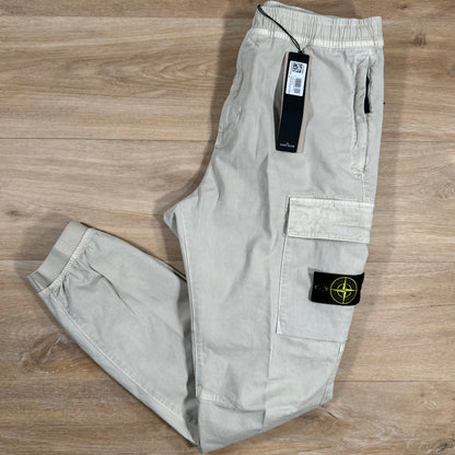 Stone Island Stretch Cargo Pants in Plaster