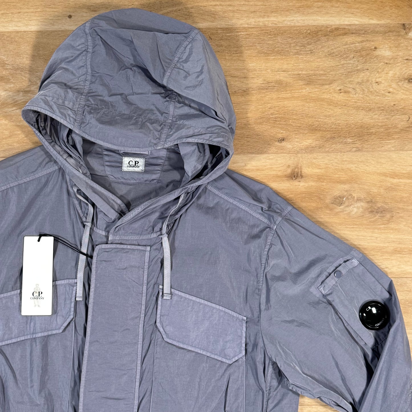 C.P. Company Chrome-R Hooded Lens Jacket in Lavender Violet