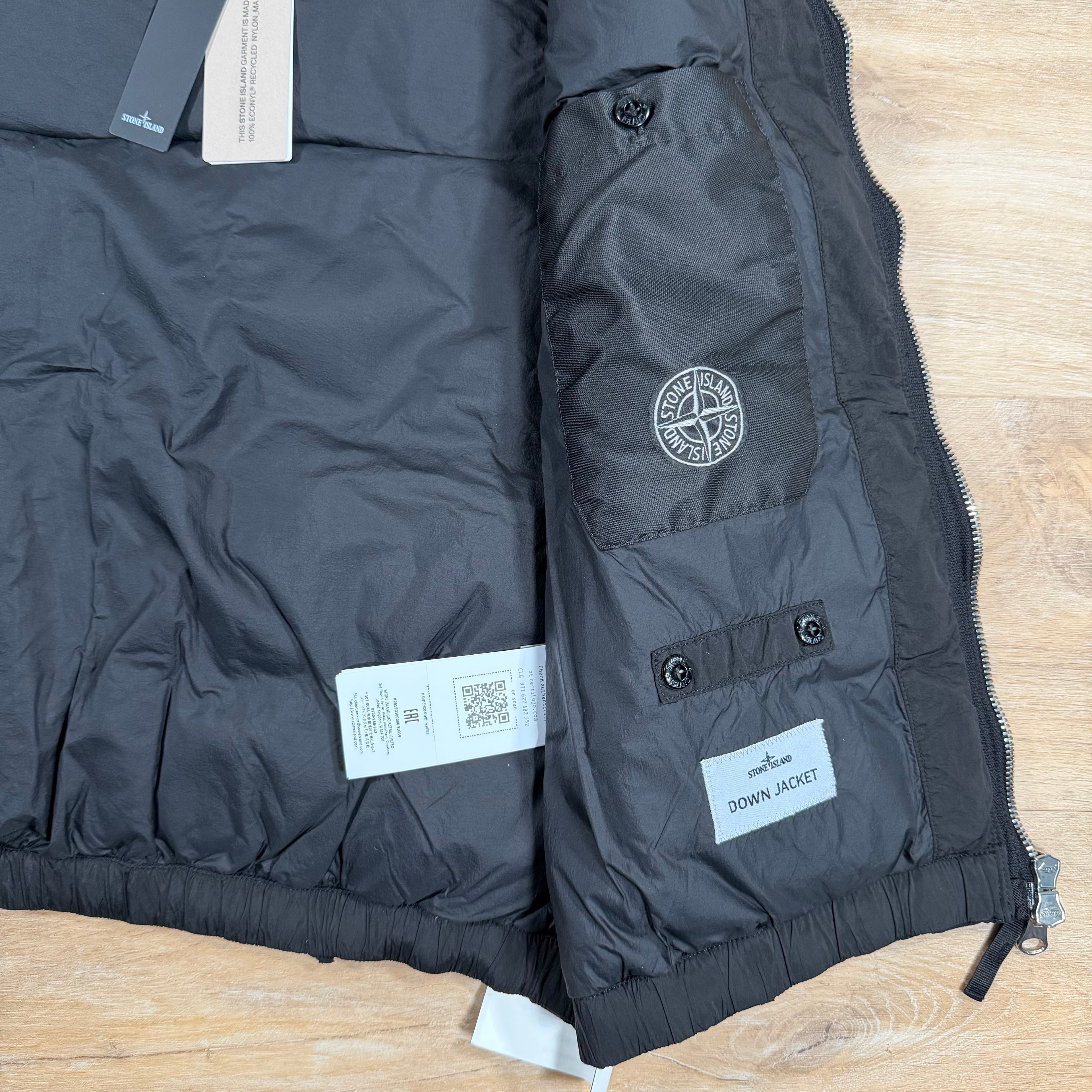 Stone Island Nylon Metal Down Vest in Black