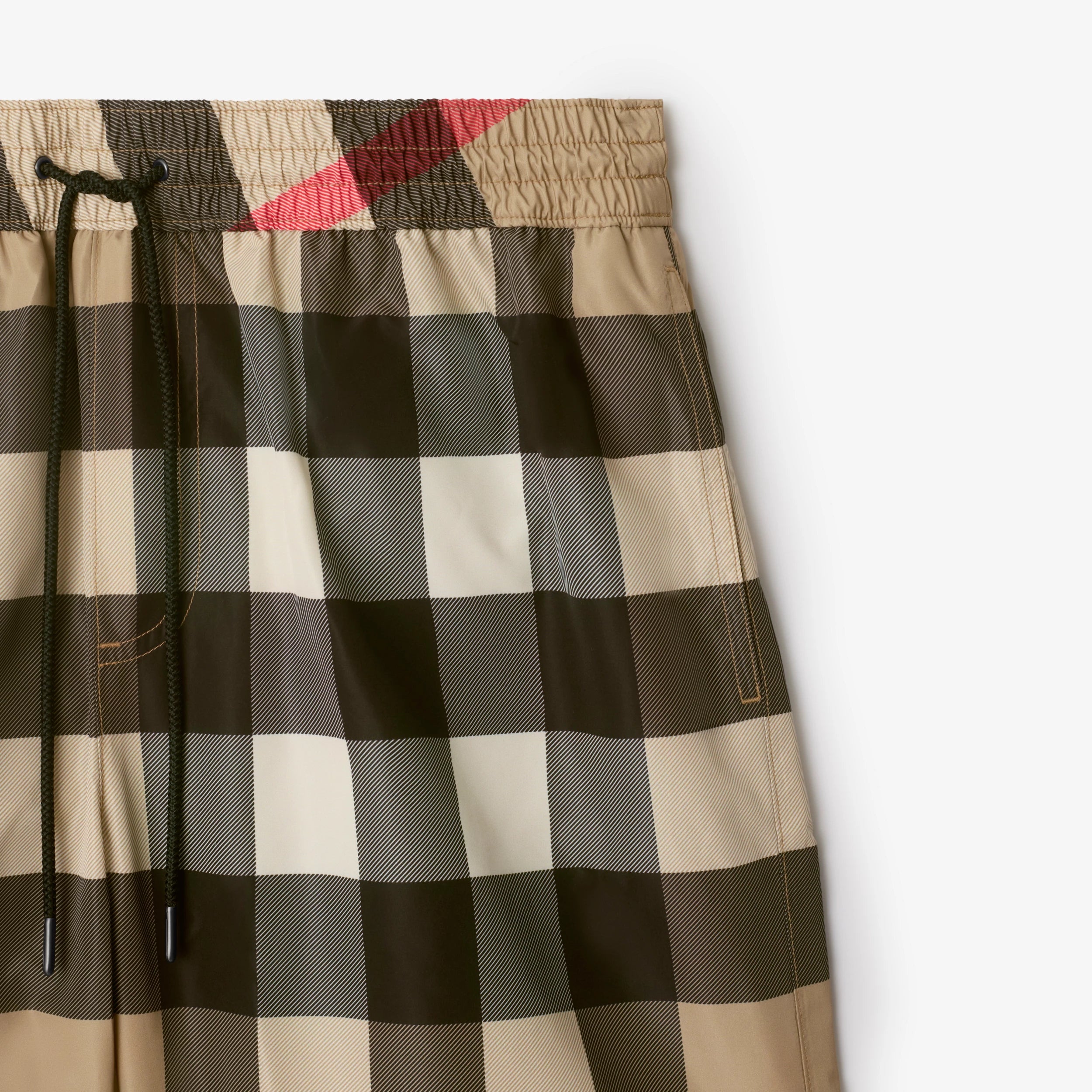 Burberry Check Swim Shorts in Archive Beige