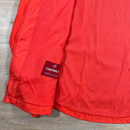 C.P. Company Chrome-R Lens Overshirt in Poinciana Orange