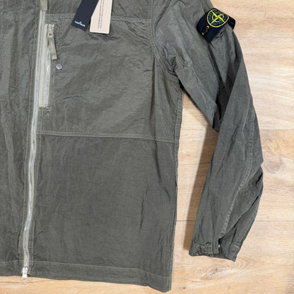 Stone Island Nylon Metal Overshirt in Military Green