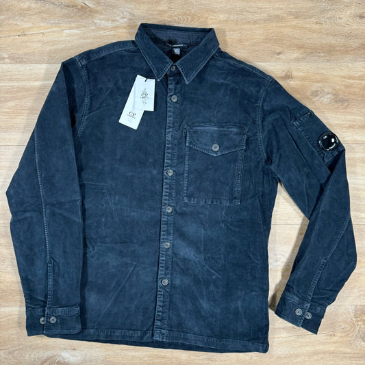 C.P. Company Corduroy Lens Shirt in Navy