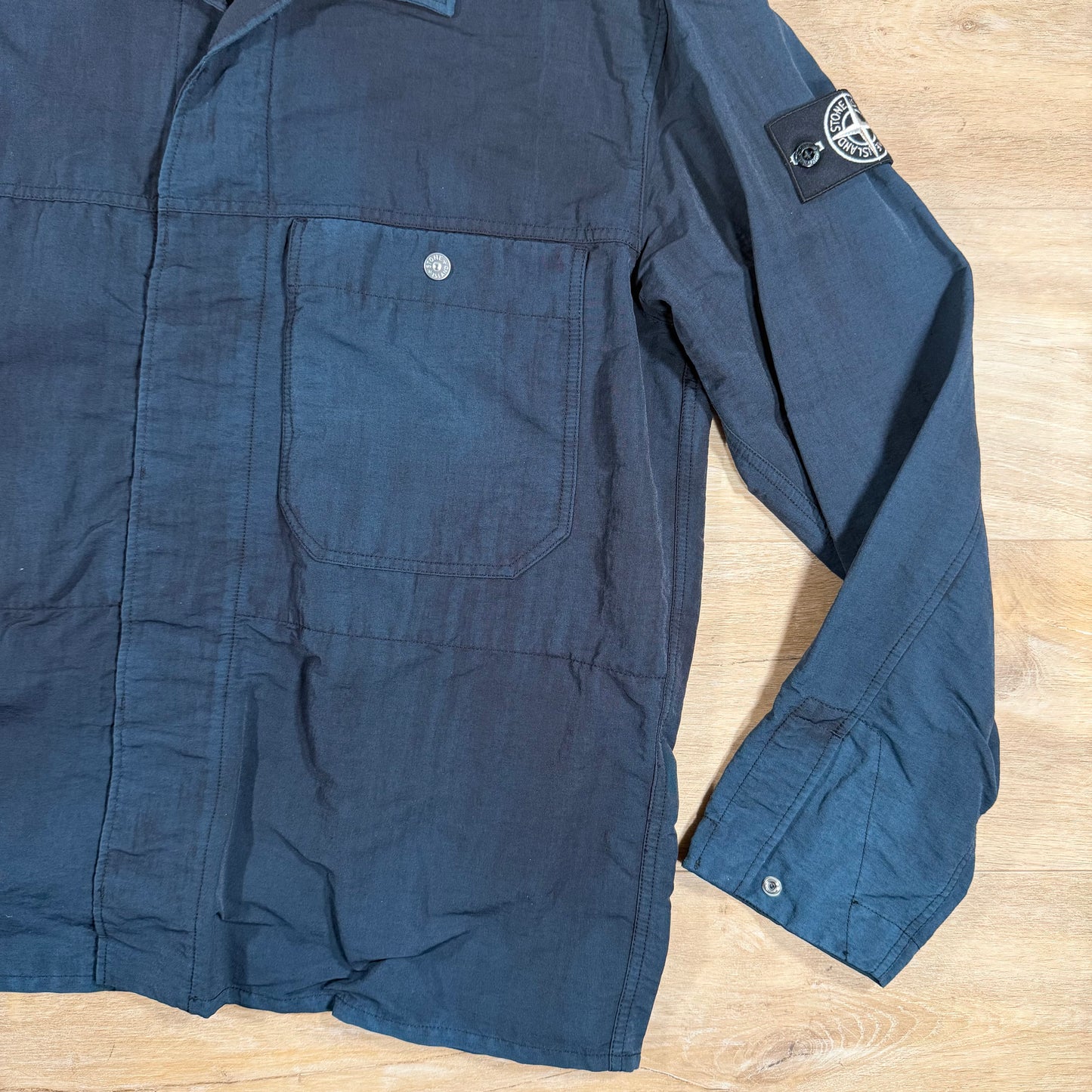 Stone Island Naslan-TC Corrosion Treatment Overshirt in Black