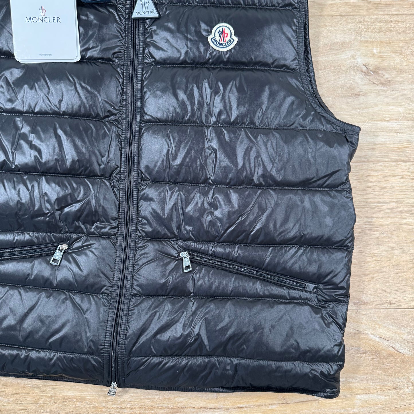 Moncler Gui Packable Down Gilet in Black