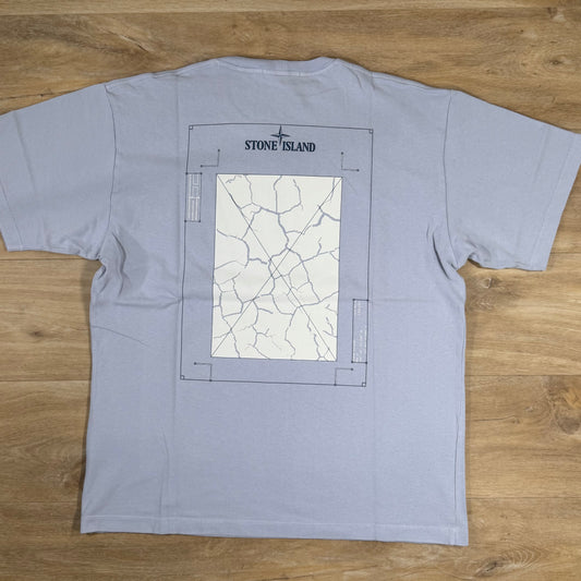 Stone Island 24/2 Organic Cotton Logo T-Shirt in Lilac