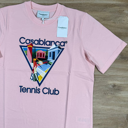 Casablanca La Joueuse T-Shirt in Pale Pink