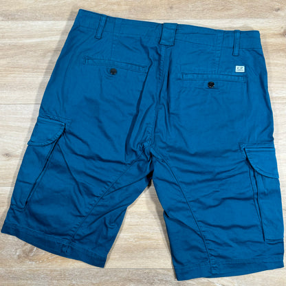 C.P. Company Stretch Cargo Shorts in Ink Blue