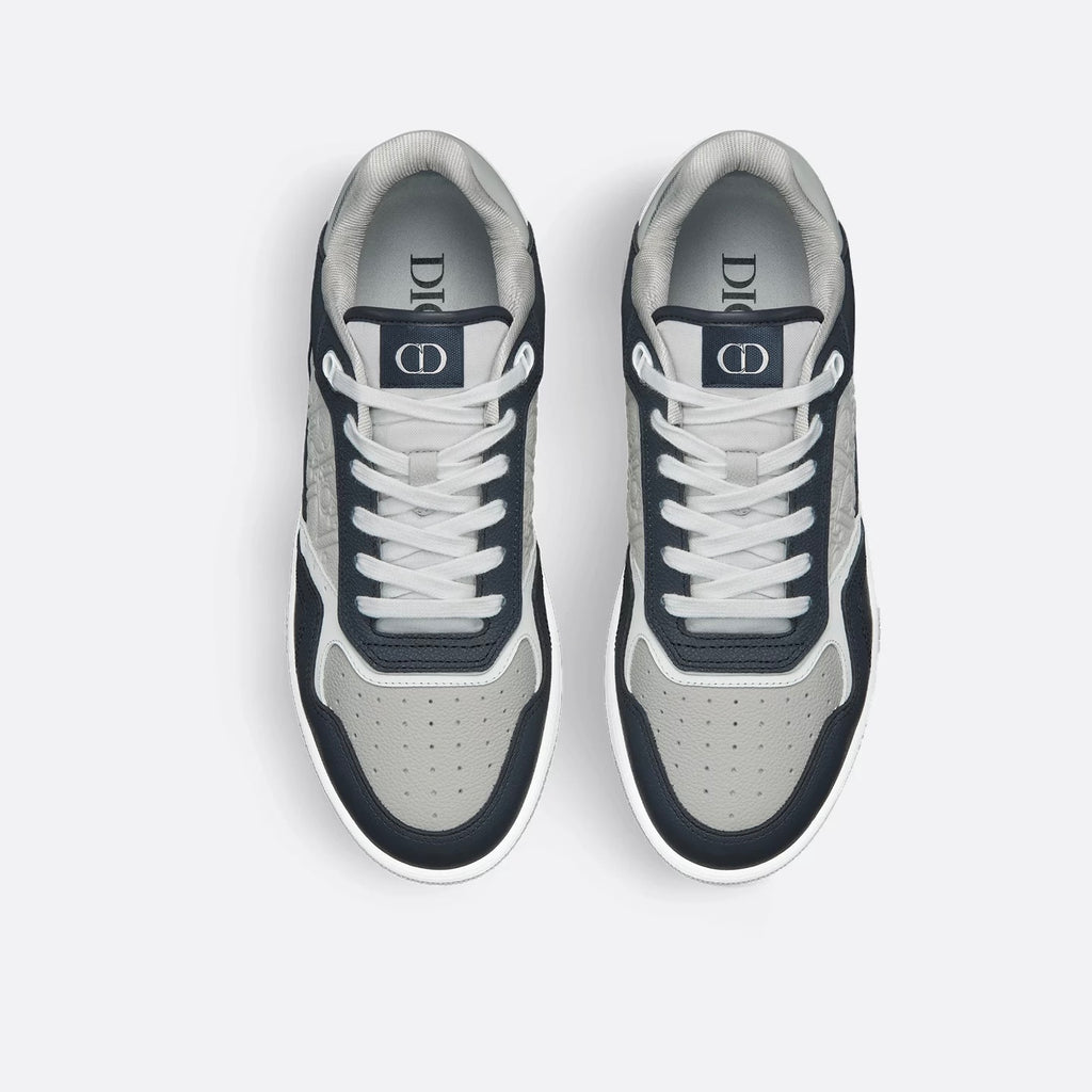 Dior B27 Uptown Low-Top Sneaker in Navy Blue / Dior Grey