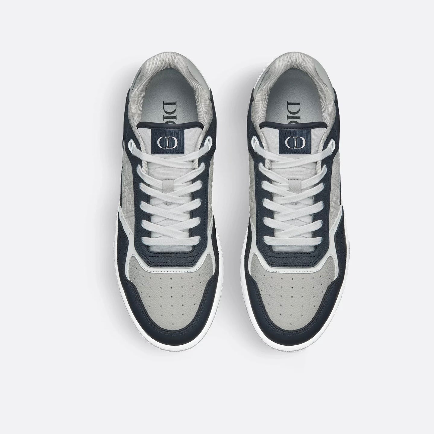 Dior B27 Uptown Low-Top Sneaker in Navy Blue / Dior Grey