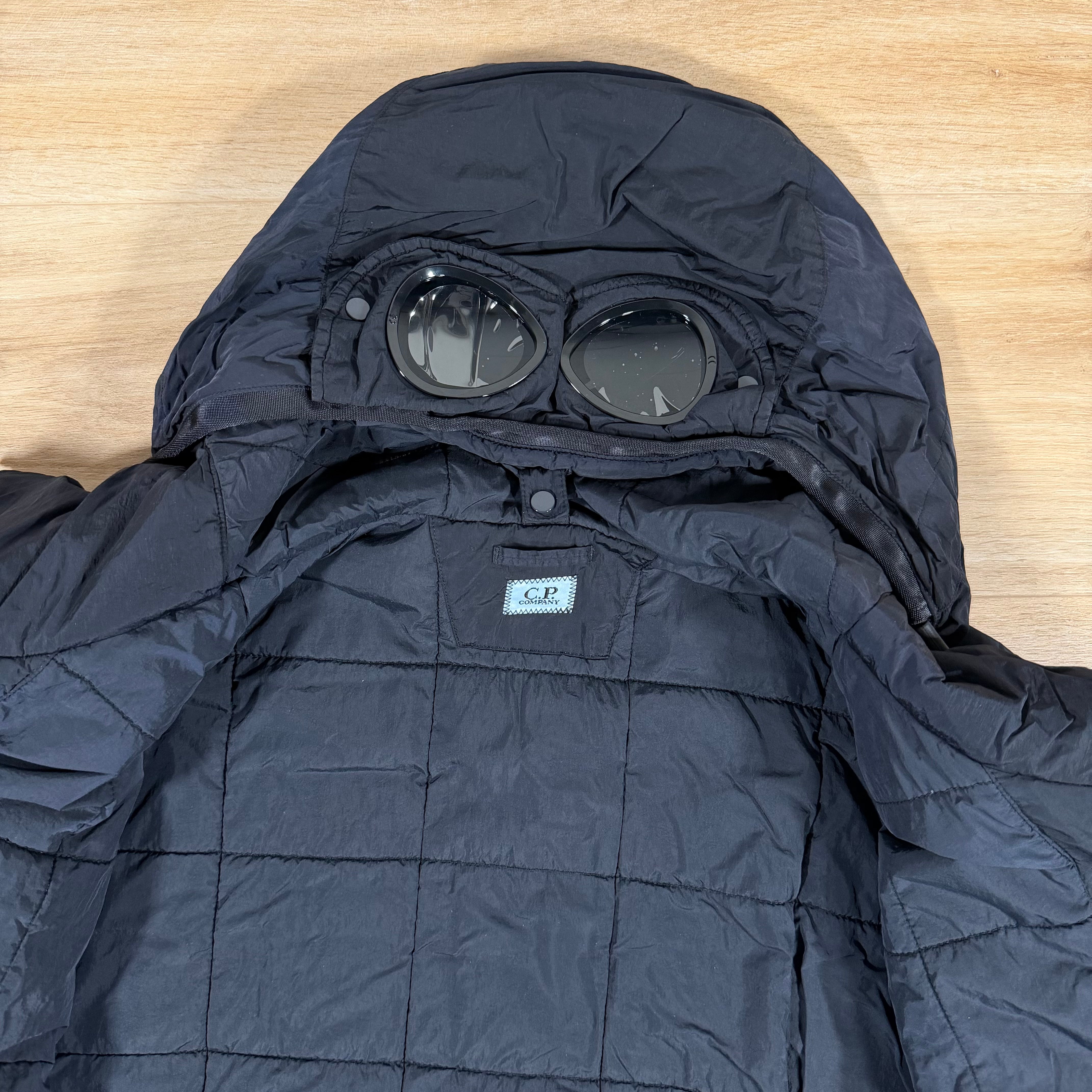 C.P. Company Chrome-R Padded Goggle Jacket in Navy – Label Menswear