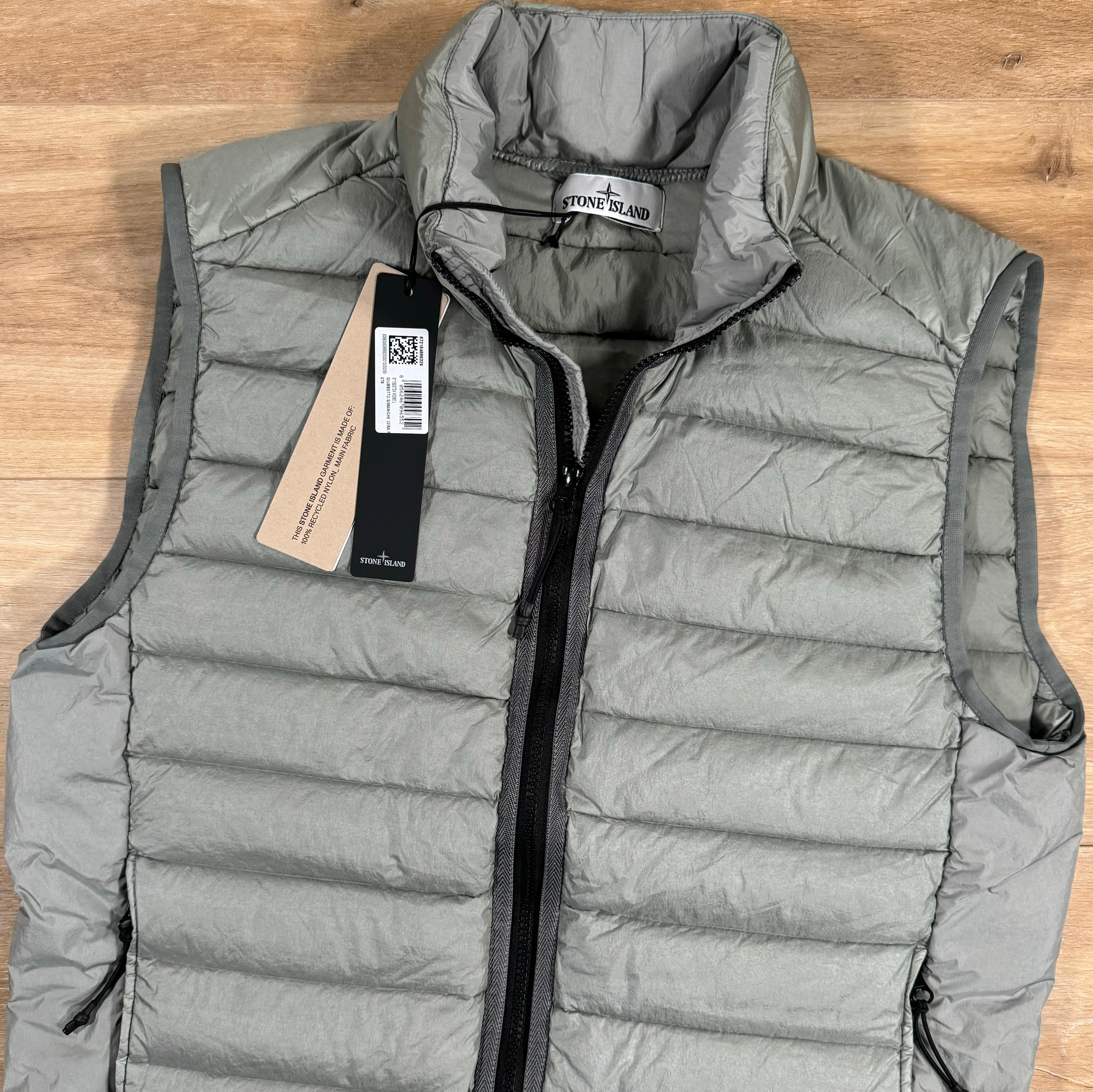 Stone Island Nylon Down TC Light Vest in Grey